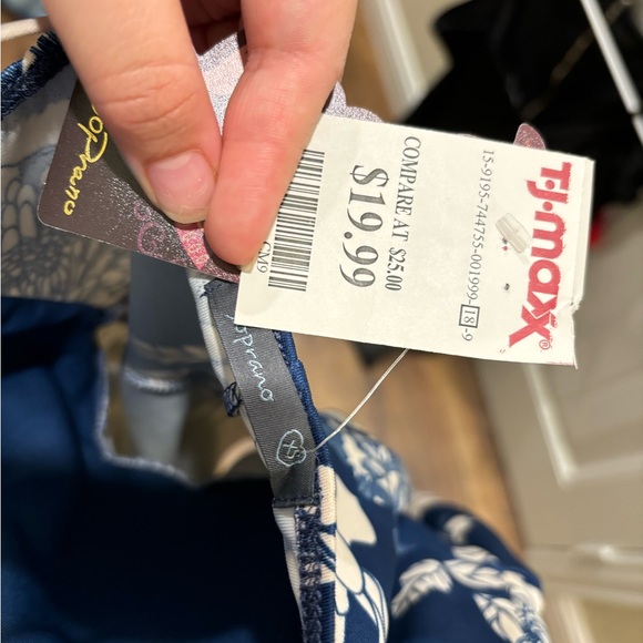 blue and white floral dress - Picture 3 of 3